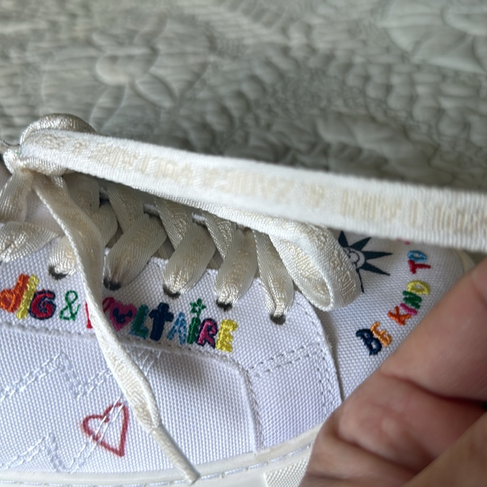 Zadig & Voltaire Tennis Shoes Sneakers La Flash Chunky Low Top - Picture 6 of 8